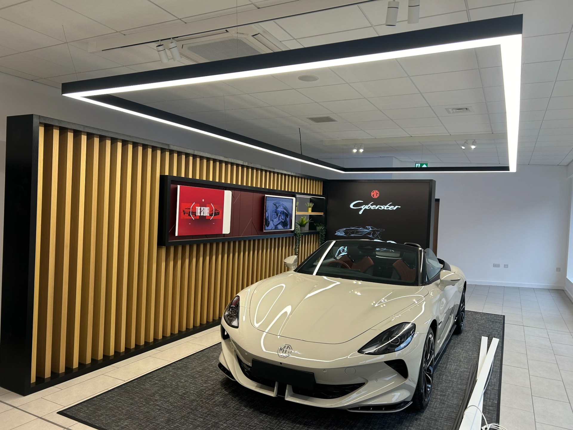 Commercial LED lighting installation by Galligan Electrical Services